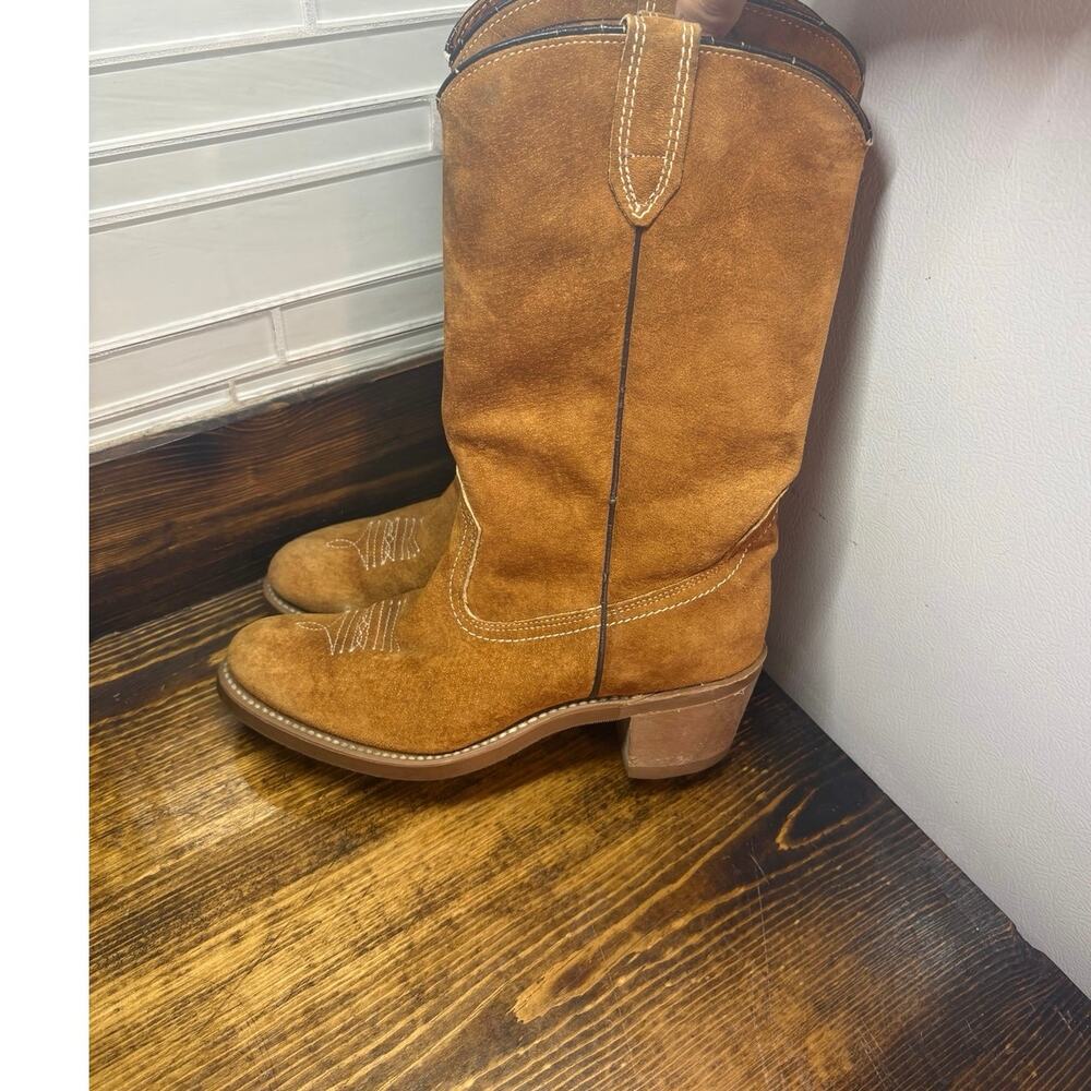Wolverine Brown Cowgirl Boots Size 6.5